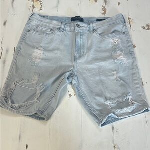 PacSun Light Blue Distressed Jean Shorts
